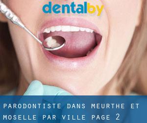 Parodontiste dans Meurthe-et-Moselle par ville - page 2