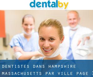 dentistes dans Hampshire Massachusetts par ville - page 1